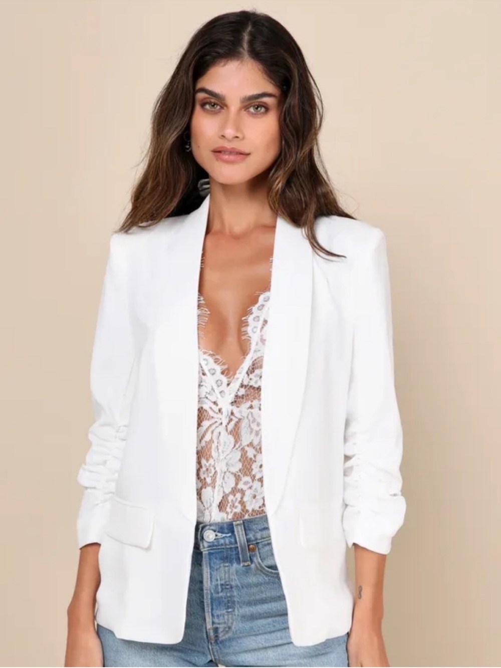 Zara Women's Open-Front Blazer Jacket